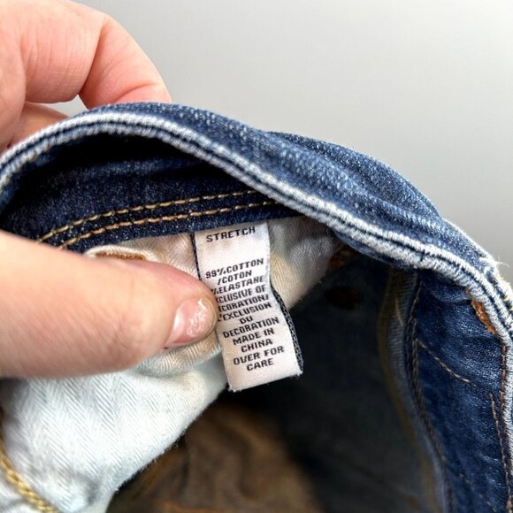 Abercrombie dark wash jeans size 16‎ slim stretch - Picture 6 of 7